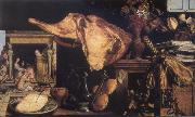 Pieter Aertsen Vanitas still-life in the background Christ in the House of Mary and Martha oil